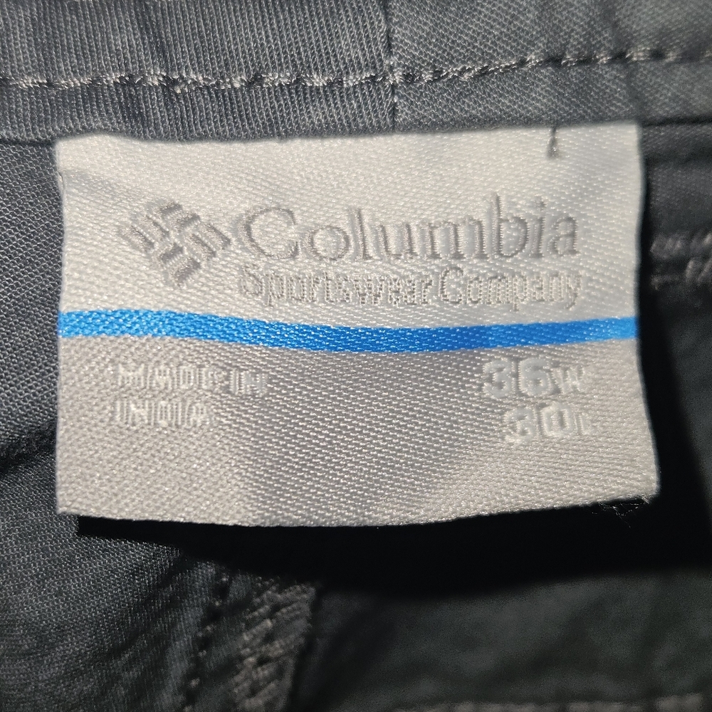 Columbia Regular Fit Mens Pants 36x30 Grey - Picture 4 of 7